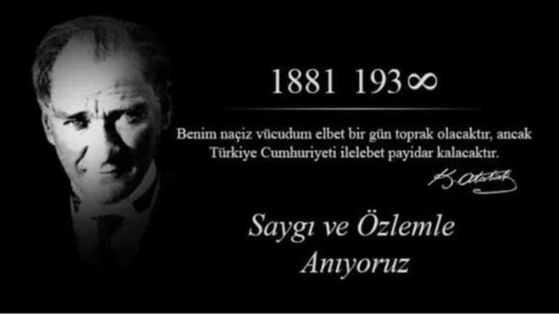 Dinmeyen hasret! Ulu Önder Atatürk ölümünün 84. yılında özlemle anıyoruz.